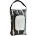 Travel Friendly Wet Wipe Storage Case Quilted Sturdy Cotton Storage Bag with Fashionable Stripe and Bowknot Detail Black - Buy Online on GoSupps.com