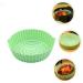 Zerodeko Air Fryer Pan Toaster Oven Pan Non Stick Baking Pan Oven Liner Silicone Air Fryer Mat Basket Round Green 19X19X6CM - Buy Online on GoSupps.com