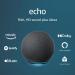 Echo (4th Gen) | With premium sound, smart home hub, and Alexa | Charcoal Charcoal Echo
