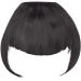 SEGO Clip-in Pony Hairpiece Extensions - Realistic Dark Black Fringe Bangs One Piece Front Hair Extension for International Shipping - Buy Online on GoSupps.com