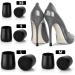 Sibba High Heel Protectors 8 Pairs Black - Anti-Slip Stiletto Heel Stoppers for Outdoor Events - 4 Sizes XS, S, M, L - Buy Online on GoSupps.com