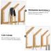 Alipis 4pcs Rubber Wood Hook Wall Hook Storage Hanger Hanging Hook Household Products Japanese-Style - Buy Online on GoSupps.com