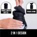 Gorilla Grip Portable Dog Water Bottle - Leak Proof 20oz Silicone Dispenser for Puppy Walks, Travel, Hiking - Keep Pets Hydrated on the Go - Black - Buy Online on GoSupps.com