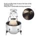 Premium Shaving Tool Set - Stainless Steel Stand & Brush Holder | Eco-Friendly Rust-Free | International Shipping Available - Buy Online on GoSupps.com