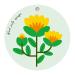 Wood Pulp Sponge Wipe - Flower Pattern Dish Sponges for Washing Dishes Kitchen Sponges Pack Hangable Design for Kitchen Cleaning Tables