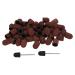 YAOGOHUA 120# Grit Nail Art Sanding Caps Manicure Polishing Grinding Bands Nail Drill Bits Set with Shaft