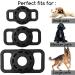 Airtag Dog Cat Collar Holder Silicone Pet Collar Case for Apple Airtag (Small Black) Small Black - Buy Online on GoSupps.com