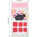 Brrnoo 24-Piece Monochrome False Toenails - Press-On Short Quadratic Fake Toenails for Women & Girls - Red | International Shipping Available - Buy Online on GoSupps.com