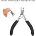 Professional Stainless Steel Nail Skin Pliers - Perfect Manicure & Pedicure Tool for Home & Salon - Black - Buy Online on GoSupps.com
