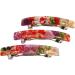 Japanese Kyoto Chirimen Barette Hair Clip/Clasp (Purple/Pink) - Buy Online on GoSupps.com