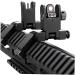 GOTICAL 45 Degree Offset Flip Up Sight - Low Profile Design Front and Rear Flip Up Sights in Black - Buy Online on GoSupps.com