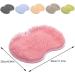 Wall-Mounted Shower Foot & Back Scrubber with Suction Cups - Silicone Bath Massage Cushion Brush for Gentle Exfoliating - Gray - Buy Online on GoSupps.com