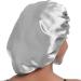 AliLeader 2Pcs Silk Hair Bonnet for Sleeping - Black+Silver - Buy Online on GoSupps.com
