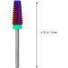 Lurrose 1pc nail polisher nail drill tool Nail Grinding Head acrylic nail drill bits nail implements Electric Nail Drill Head nail painting tools steel nail drill bit earphone alloy purple - Buy Online on GoSupps.com