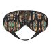 Feather Print Double-Sided Eye Mask Soft and Light Blocking for Enhancing Sleep Quality