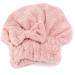 Filfeel Hair Drying Cap - Super Absorbent Coral Fleece Quick-Drying Make-Up Hat for Swimming - Pink (9.4in x 10.2in) - Buy Online on GoSupps.com
