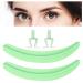 Silicone Eyelash Separator Tool | Reusable Eye Lash Separator Lift Tool in Silicone Beginner-Friendly Eyelash Grafting Speeder for Traveling Gathering Dating Green