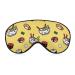 Japanese Ramen Pattern Sleep Mask Eye Cover for Sleeping Blindfold with Adjustable Strap Blocks Light Night Travel Nap for Men Women
