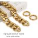 Xiazw DIY Heavy Chunky Aluminum Metal Purse Handle Bag Chains Charms Straps Replacement Handbag Accessories Decoration (Gold) - Buy Online on GoSupps.com