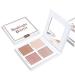 DELISOUL Glistening Highlighter Palette - Intensely Pigmented Glow Shimmer | Professional Face Highlighter Makeup with Brush - Buy Online on GoSupps.com