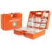 Floordirekt first aid suitcase for companies DIN 13157 filled including wall bracket |1 help bandage box set for at home offices and gastro emergency box up to 50 employees (28 x 20 x 11.5 cm)