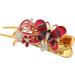 For Styling Non Deformation Long Hair Clip Rhinestone Strong Hold Stylish(Red) - Buy Online on GoSupps.com