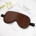 16MM Mulberry Silk Sleep Eye Mask - Comfortable Brown Blindfold with Elastic Strap for Travel & Night Sleep - Buy Online on GoSupps.com