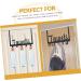 WOONEKY Nail- Coat Hook Wall Hooks for Coats Over Door Towel Rack Cabinet Hanger Towel Hook Black Metal - Buy Online on GoSupps.com
