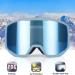 Exp Vision Ski Goggles for Men & Women - OTG Snowboard Glasses with 100% UV Protection | Anti-Nebula Ice Blue - Buy Online on GoSupps.com