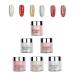 Warm Girl Nail Powder Kit Dip Powder Nail Starter Kit For French Nail Manicure Starter Art No Nail Lamp Needed 6 Colors