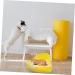 BELLIFFY Box Rabbit Toilet Ferret Litter Sand Bath for Hamsters Dwarf Hamster Toilet Bunny Potty Rat Plastic 25X19X10CM Yellow - Buy Online on GoSupps.com