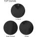 Dagacci Women's 4-Way Stretch Fitted Y Neck Scrub Set - Black, Medium - Buy Online on GoSupps.com