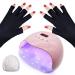 RedFlow UV LED Nail Lamp Pink Polycarbonate LED Light Large Size Palm Print Auxiliary Irradiation UV Protection Gloves