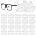 Shulllin 20 couples self -adhesive silicone nose pads anti -slip silicone glasses pads glasses nasal pads soft adhesive nose pads glasses glass pads noses pad airbag nasal pads for sunglasses