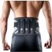 LP SUPPORT Lumbar Back Brace - Lower Back Support for Weightlifting & Heavy Lifting | Breathable Knit 4 Semi-Rigid Stays Adjustable Straps - Medium Size for Men & Women - Buy Online on GoSupps.com
