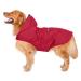 Cellar dog rain coat with hood & collar hole & safe reflective strip ultra -light breathable 100% waterproof rain jacket for medium -sized to large dogs red 5xl 5xl red red