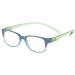 Envy Neck Hanging Reading Glasses Stylish Unisex Prescription Quality Readers Anti-Reflective coating Spring hinges Comfortable Square reader Green and Blue