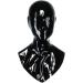 Latex hood unisex rubber mask execution mask with an open nose black without zipper unit size Black Without Zipper Unity size