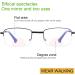Folding Half Frame Bifocal Reading Glasses - Blue Light Blocking Ultralight Anti-Glare Eyewear for Men & Women - 4.0x Black Semi-Rimless Readers - Buy Online on GoSupps.com
