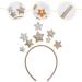 Glitter Star Headband Cute Star Hair Hoop Headwear Party Crown Tiara Headpiece Sparkly Toddler Sequin Hairbow Gift Hair Band for Kids Women Christmas Holiday Festival Birthday - Buy Online on GoSupps.com