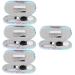 Solustre 4 sentences double -layer glasses case interchangeable glasses case schnapps glasses from glass fall decor sunglasses contact holder travel tool cute storage box travel box box box