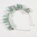 Soulnioi Natural Amazonite Crystal Headband White Wire Wrap Ancient Silver Raven Irregular Amazonite Crystal Pillars Crown Headband for Gift of Party Birthday - Buy Online on GoSupps.com