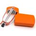 Cokobin Foldable Reading Glasses +2.0 | Anti-Blue Light Stainless Steel Hard Shell Case | Perfect Reading Aid for Men & Women - Orange - Buy Online on GoSupps.com