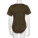 Buy Stylish Women's Casual Tops & T-Shirts - Loose Solid Color Pocket Round Neck Short Sleeve - J191 Green XXL - Buy Online on GoSupps.com