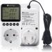 KetoTek Day Night Thermostat Socket | Digital Temperature Controller with 3m Sensor & Timer for Heating & Cooling | International Shipping Available - Buy Online on GoSupps.com