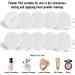 10pcs White Cotton Cosmetic Powder Puffs with Ribbon - 2.36 inch - for Loose & Foundation Makeup - Buy Online on GoSupps.com