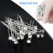 30 Pcs Silver Diamante Wedding Hair Pins - Bridal Accessories for Women, Bridesmaids, Prom - Rhinestone Hair Clips by XCOZU - Buy Online on GoSupps.com
