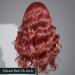 Swetcurly 26 Inch Long Wavy Synthetic Wig for Women - Natural Heat Resistant Fiber - Daily & Party Wear - Middle Part Curly Wavy - Mixed Red - Buy Online on GoSupps.com