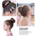WACURRENTHYD Hair Donut Bun Maker X-Large 4.5 Inch Black - 2PCS Chignon Doughnut Shaper for Thick & Long Hair - Buy Online on GoSupps.com