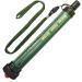 Water filter Outdoor 2000l Mini Portable Camping Water Preparation Removes 99.99% bacteria filter to 0.01 microns for hiking trekking travel and emergency willingness green 1 pack